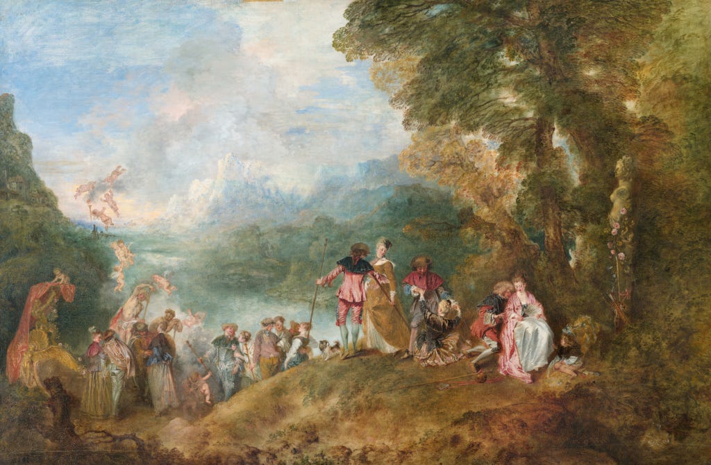 Watteau's Beloved Depiction of Dreamy Aristocratic Love is a Rococo Gem.  Here Are 3 Things You May Not Know About It