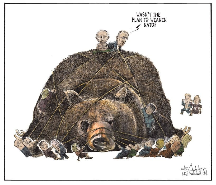 MICHAEL de ADDER CARTOON: Russian adventurism — Gulliver unravels | SaltWire