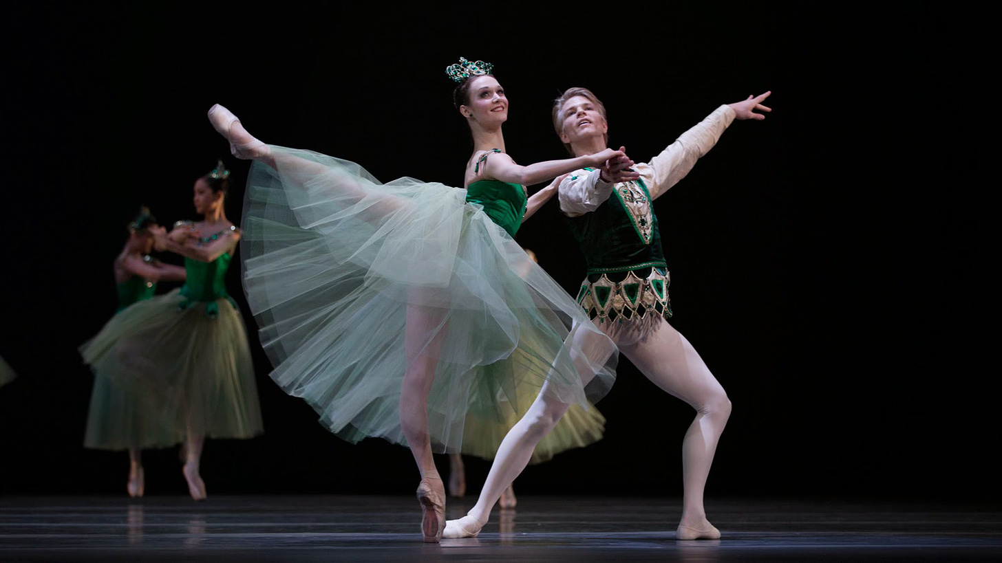 Scene from the Balanchine-choreographed ballet "Jewels"