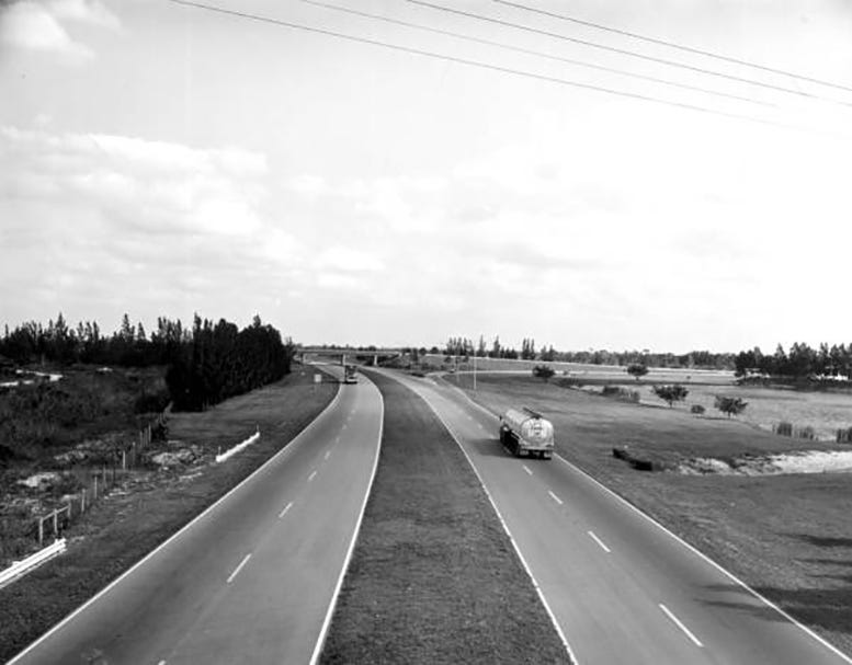 Sunshine State Parkway in 1965.