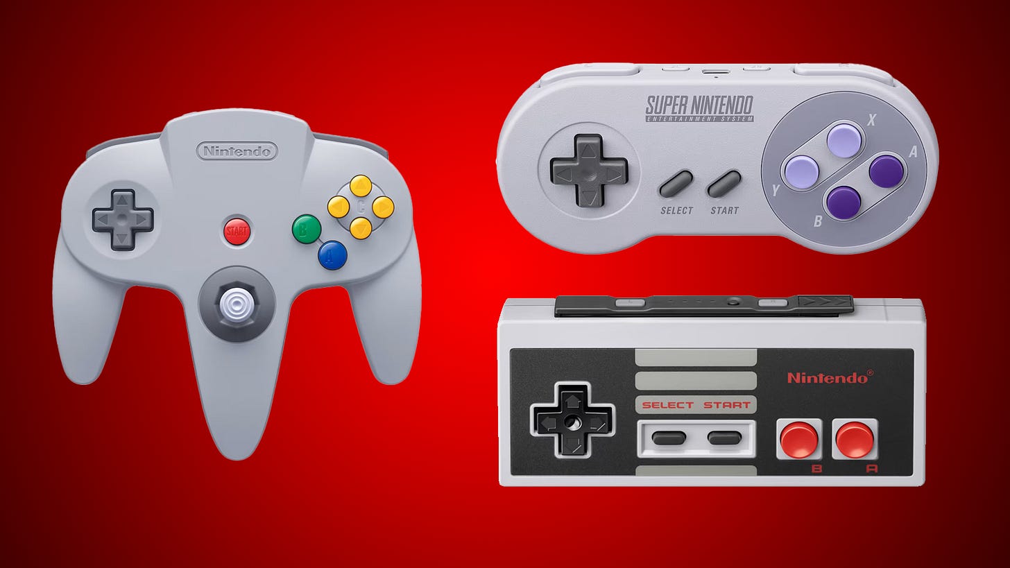 Pengontrol retro N64, SNES dan NES