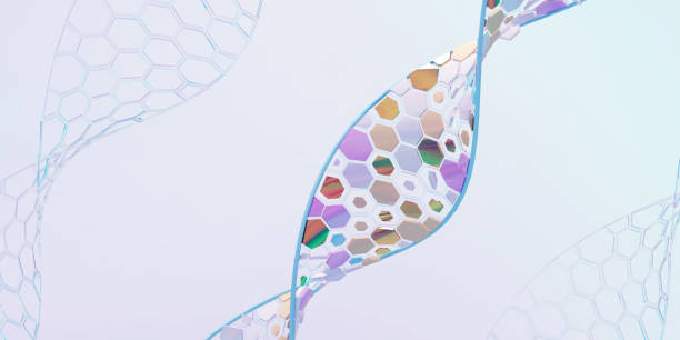 technology dna genetic concept. - dna bildbanksfoton och bilder