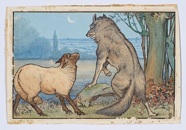 Walter J. Morgan | The Wolf and the Sheep | The Metropolitan Museum of Art