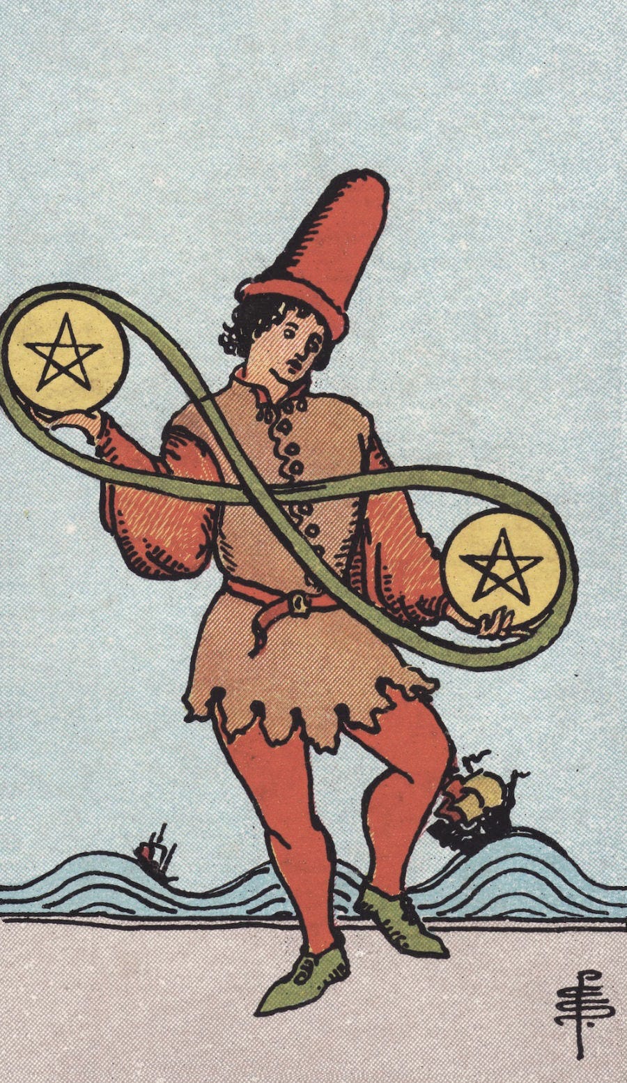 Incandescent Tarot - Two of Pentacles Tarot Card Meaning