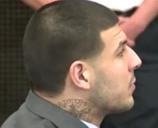 aaron hernandez new lifetime new prison tattoo 2015