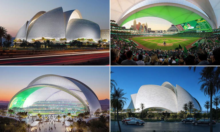 MLB: A's reveal new renderings of Las Vegas ballpark on the Strip