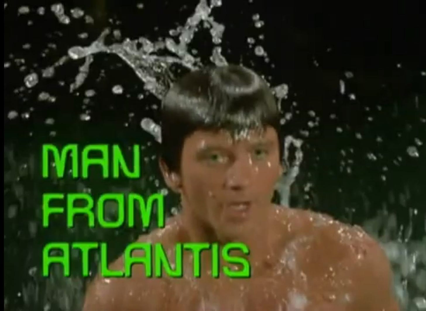 Title screen of Man from Atlantis.