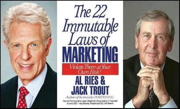 Positioning By Al Ries & Jack Trout: 1 Timeless Marketing Lesson | by  Nicolas Cole | Medium