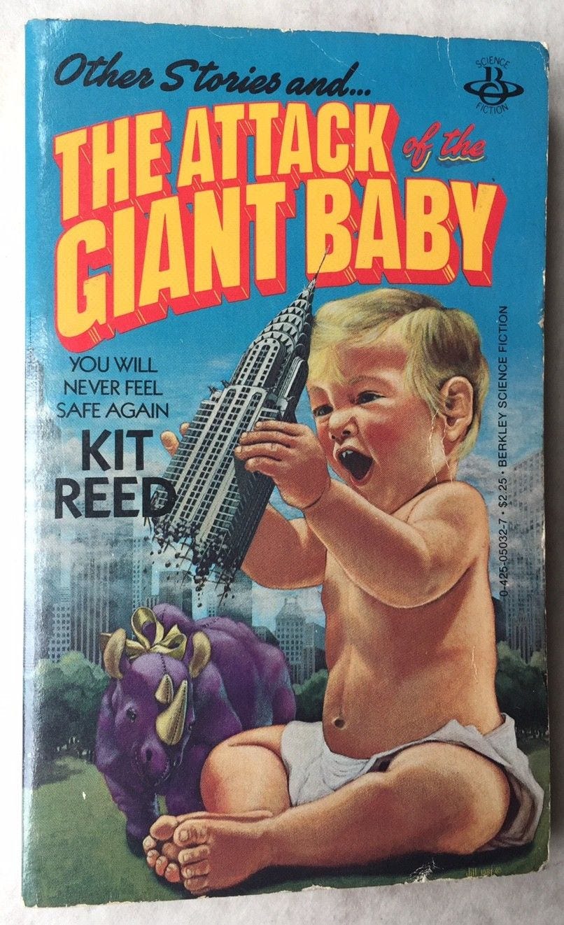 1981 KIT REED Attack of the Giant Baby Science Fiction - Etsy