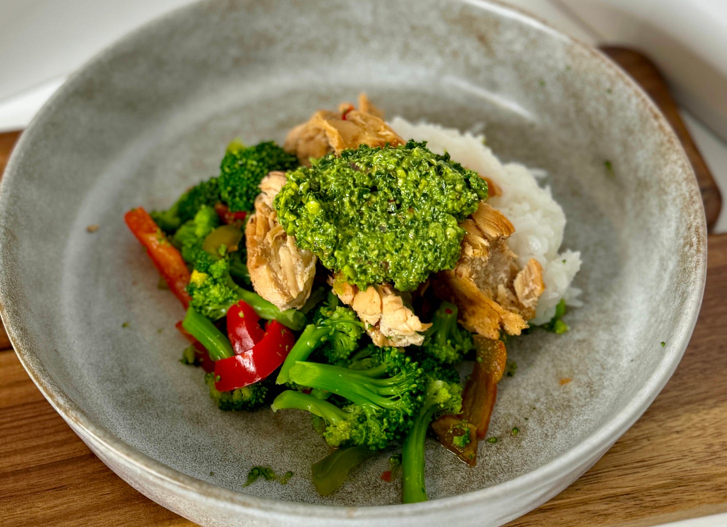 Vibrant Kale Pesto Chicken & Rice