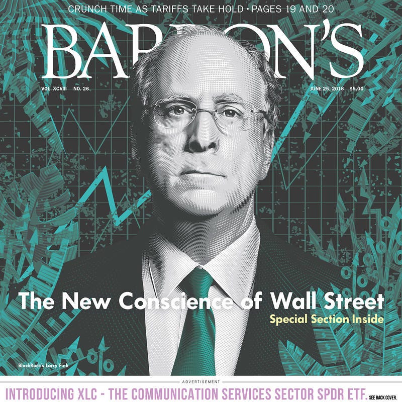 BlackRock's Larry Fink: The New Conscience of Wall Street? - Barron's