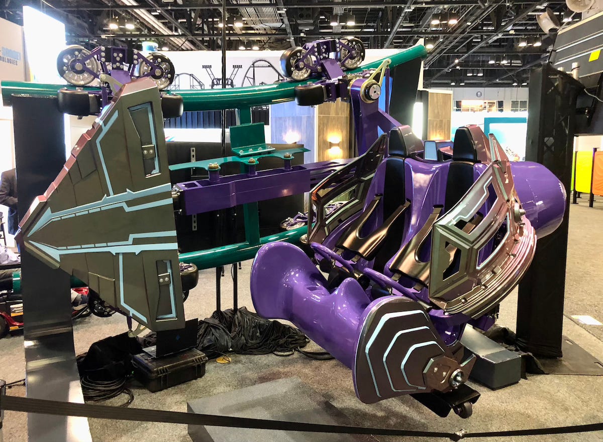 Transformers Axis coaster car at IAAPA Expo