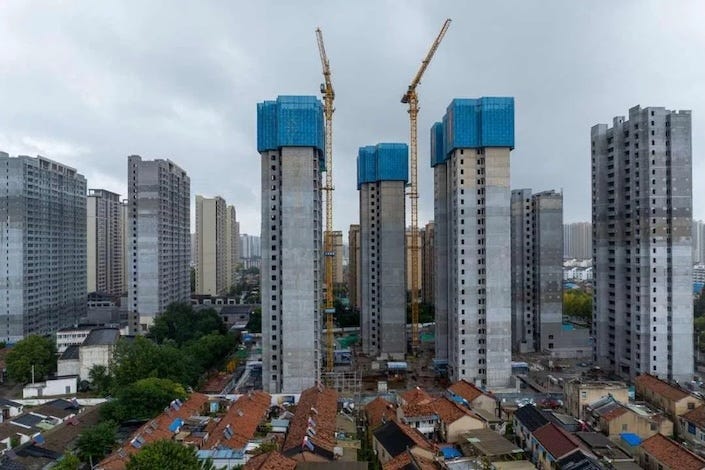 Construction cranes tower over a high-rise development in October 2024 in Huaian, East China’s Jiangsu province. Photo: VCG