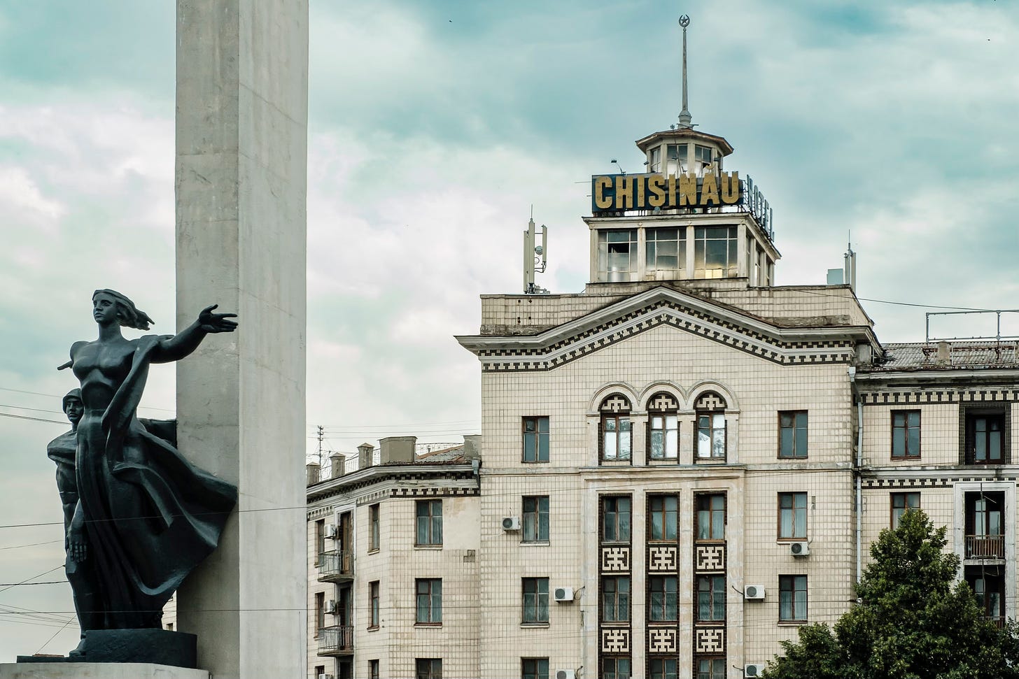 Chisinau, Moldova: monument to the end of WWII