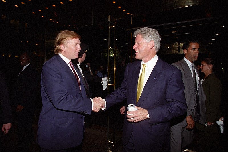 File:Donald Trump and Bill Clinton.jpg