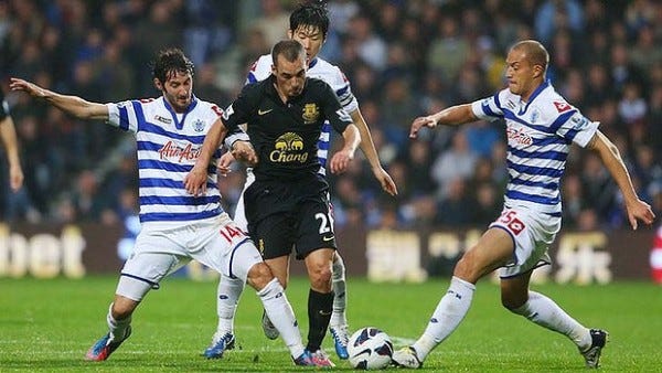 qpr loses to everton premier league soccer 2015