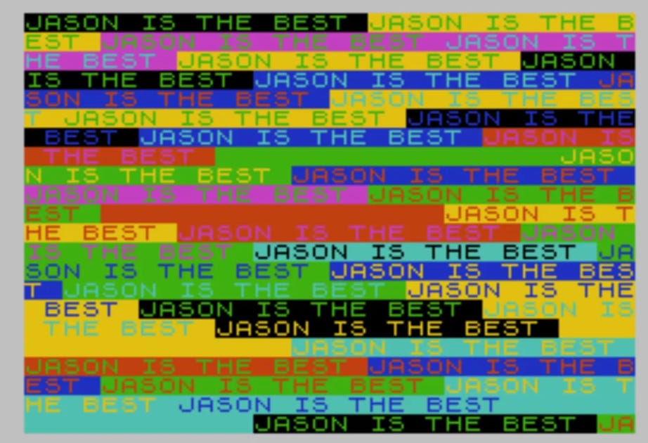 Jason is the best on a ZX Spectrum
