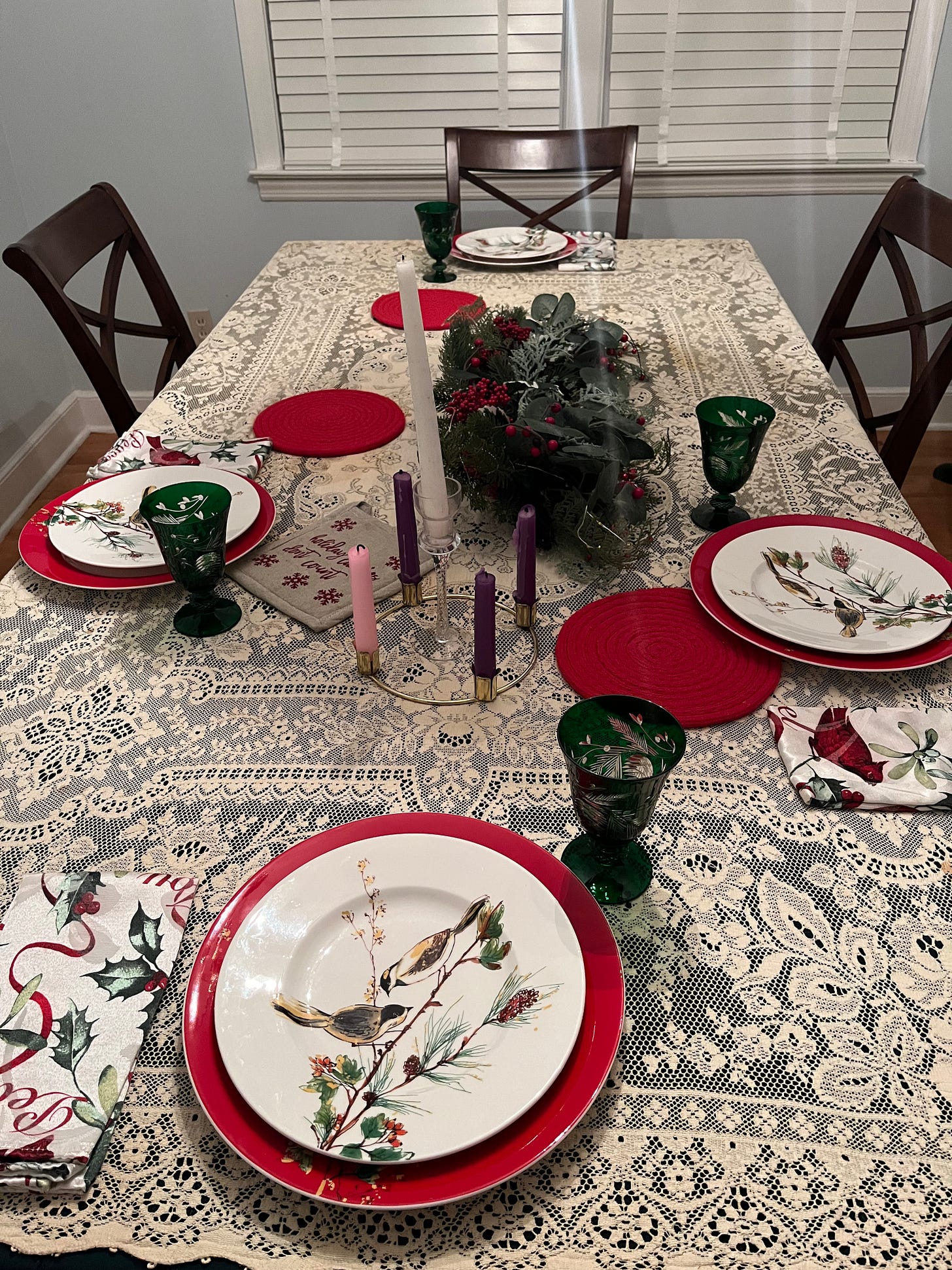 Festive Christmas table