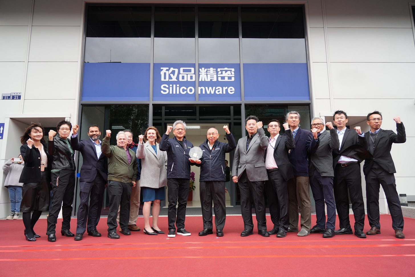 SPIL hosts NVIDIA founder and CEO Jensen Huang at new factory site for the acceleration of semiconductor assembly and test services