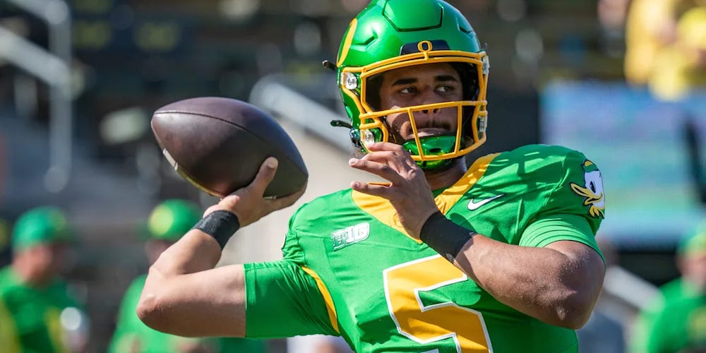 2025 Oregon QB Dante Moore