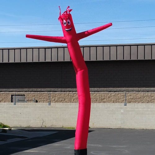 Sale Advertising 18 Foot Tall Inflatable Tube Man Guy Replacement Body ONLY  Promotion Flailing Air Powered Waving Puppet, Red Sale Car Lot Dealership