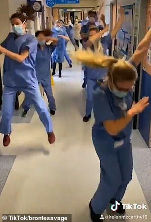 NHS staff criticised for dancing | Daily Mail Online