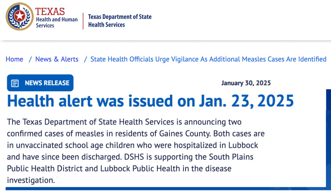 This outbreak in Gaines County has quickly grown to ten unvaccinated children.