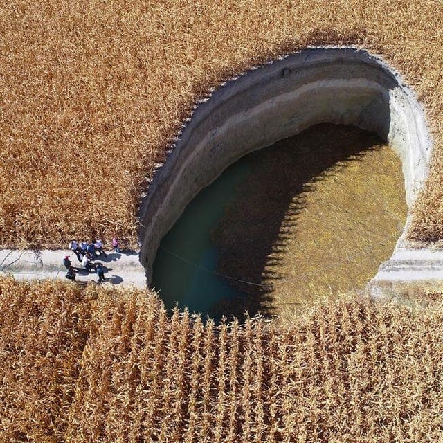 r/HumanForScale - A sinkhole in Turkey
