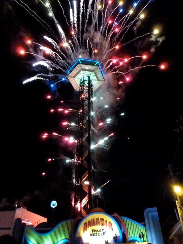 gatlinburg-space-needle-july-4-fireworks-heysmokies - Smoky Mountain Events