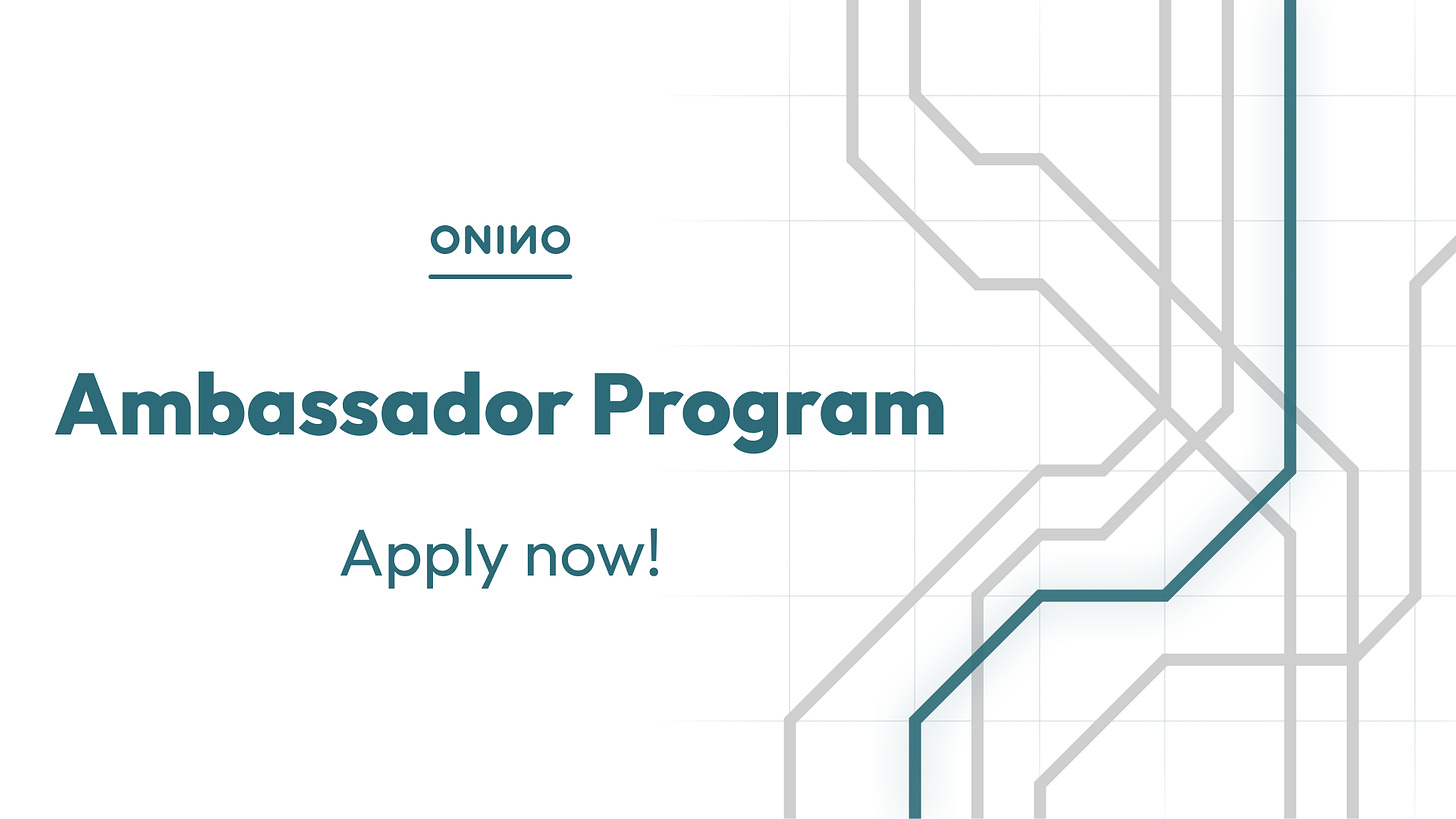ONINO Ambassador Program Announcement