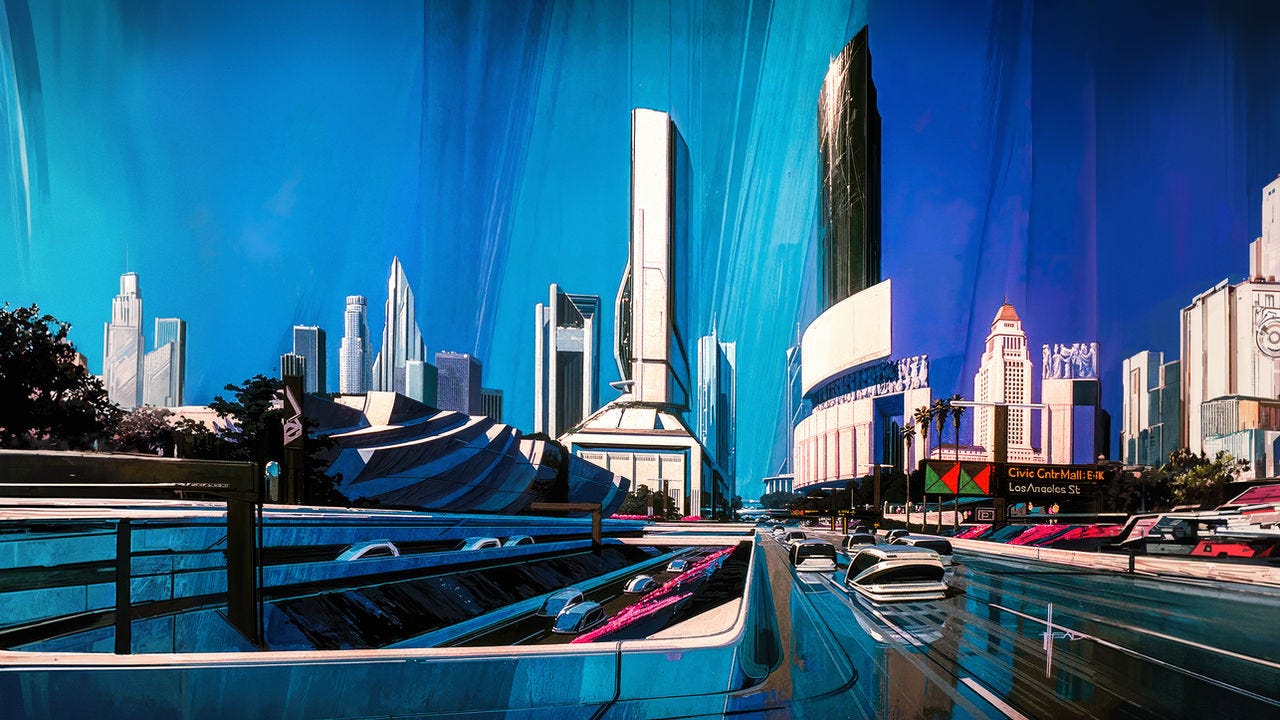 Syd Mead's Future Cities - Los Angeles (4K Uncrop) by Acoolrocket on  DeviantArt