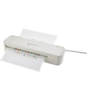 Amazon Basics 9-Inch Thermal Laminator Machine, White