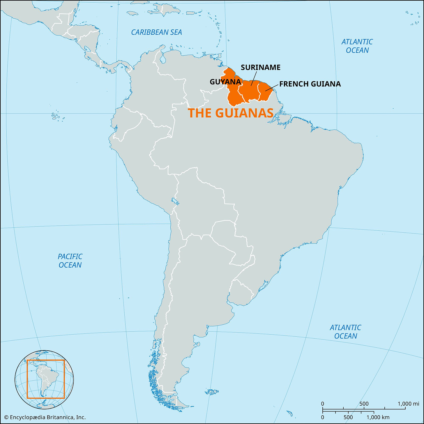 The Guianas | South America, Map, Location, History, & Facts | Britannica