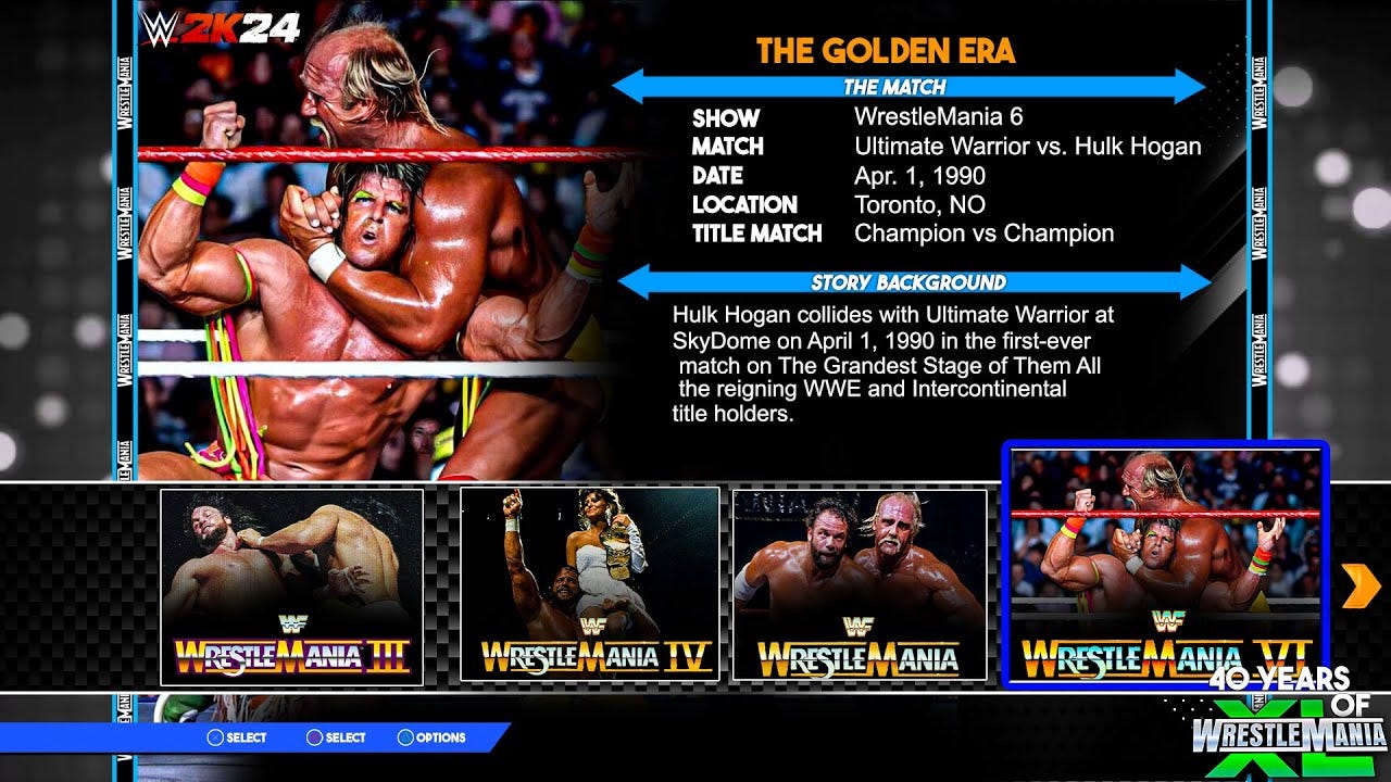 WWE 2K24: 40 Years of WrestleMania Mode - Gameplay Concept! - YouTube