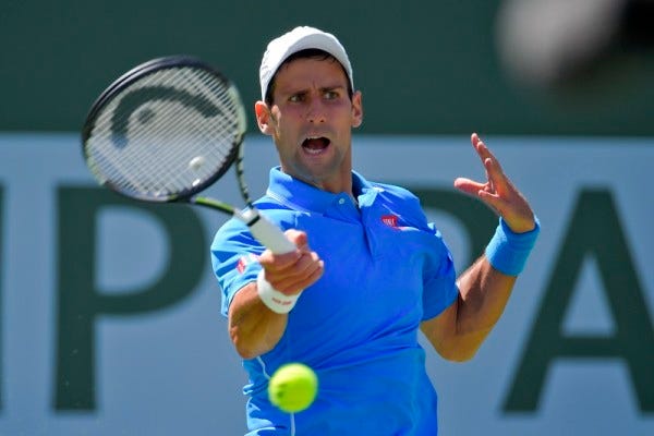 Novak Djokovic beats any murray indian wells 2015