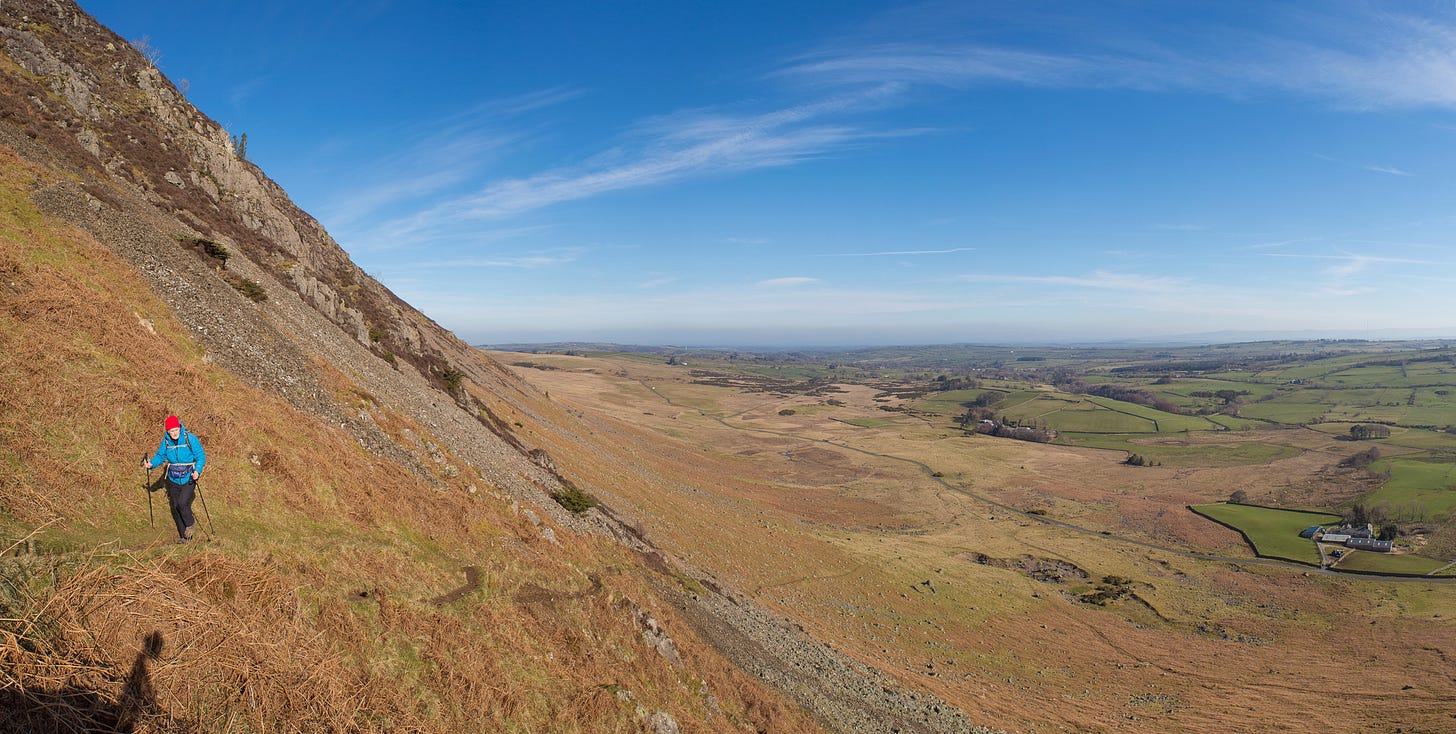 The old path above Stone Ends