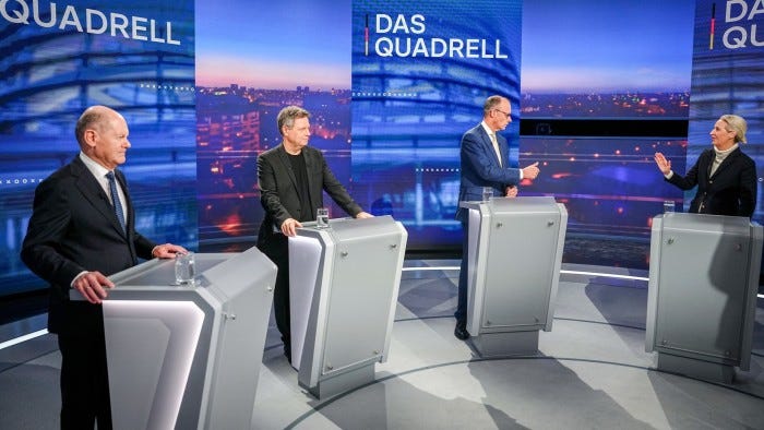 Mainstream politicians target far-right candidate in fiery German election  debate