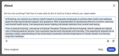 LinkedIn AI