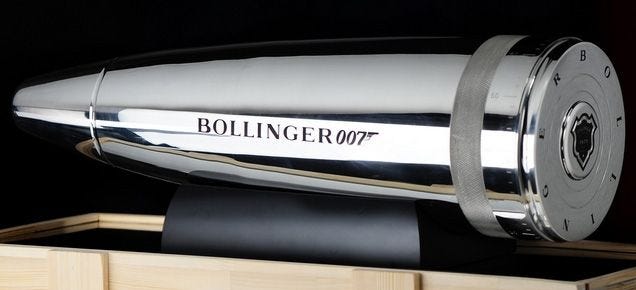 Champagne Bollinger has been the champagne of choice for James Bond in many  films. To celebrate the release of Quantum of… | Champagne cooler, James  bond, Champagne