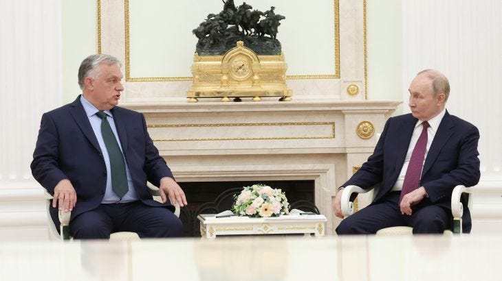 ‘Peace mission’: Hungary’s Orban meets Putin in Russia, defying EU leaders