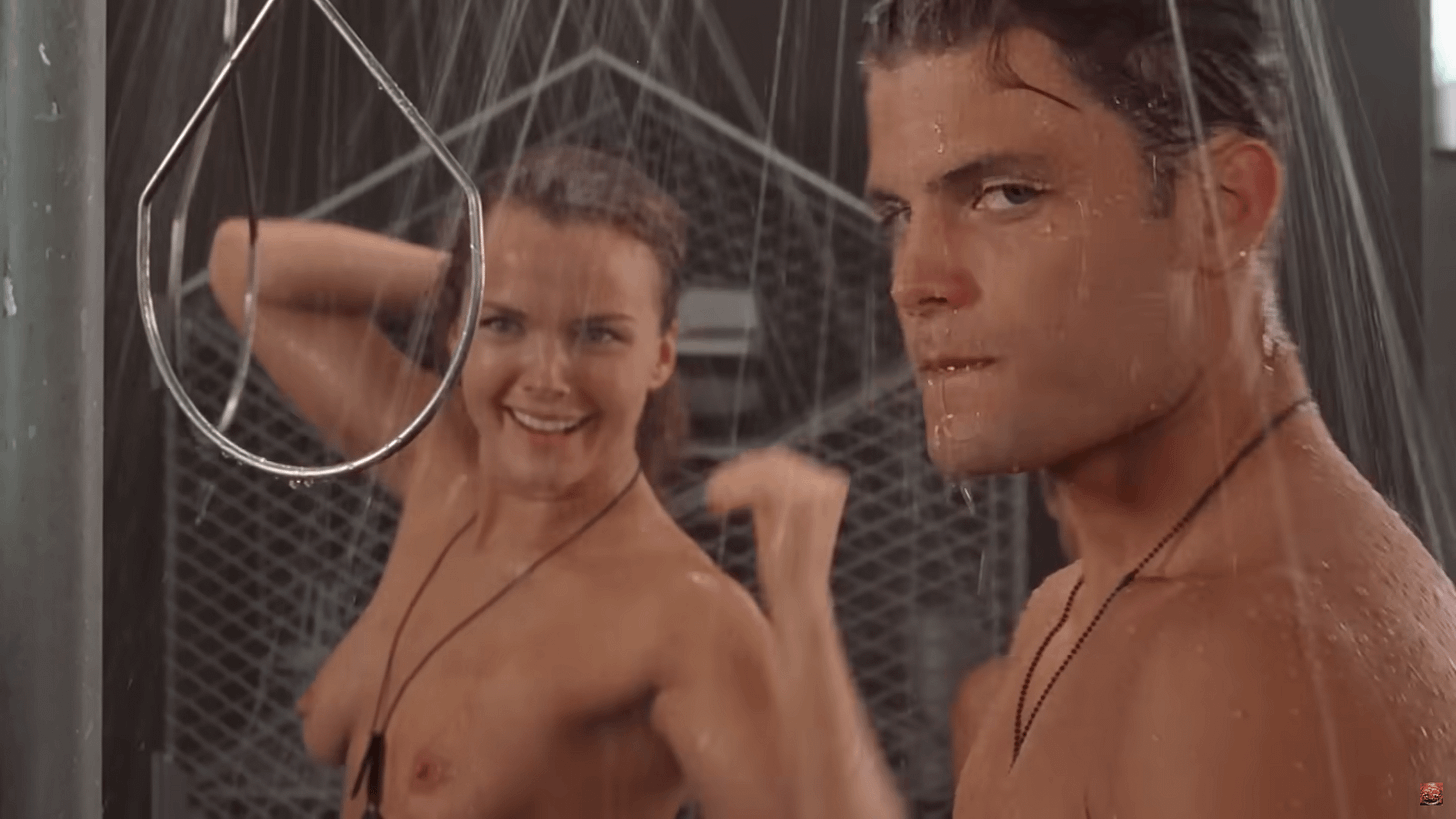 In Starship Troopers (1997) during the shower scene the film abruptly ends  according to my older brother who then kicked me out our room :  r/shittymoviedetails