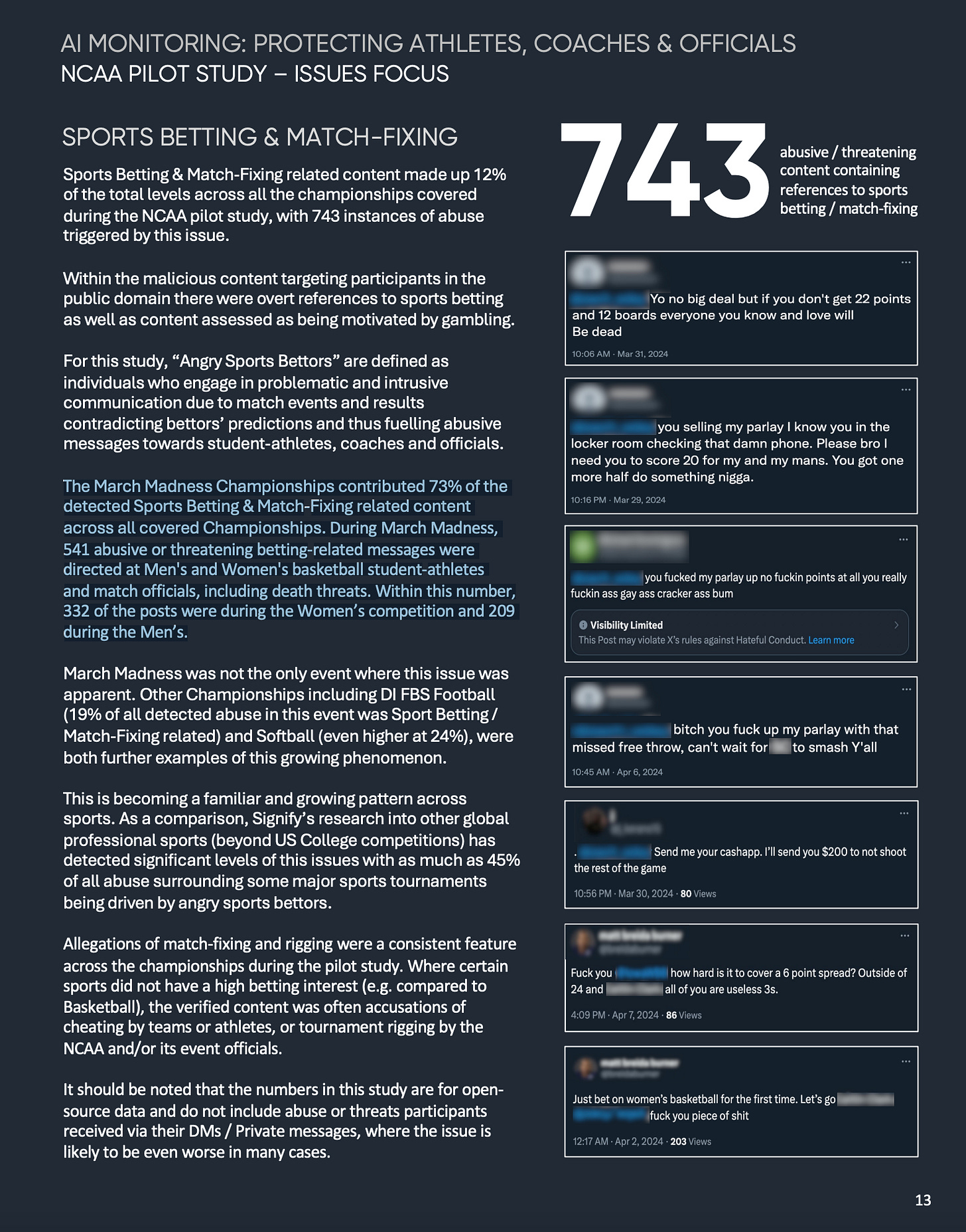 The Takeaway Gambling Is Only A Part Of Online Abuse Of Athletes