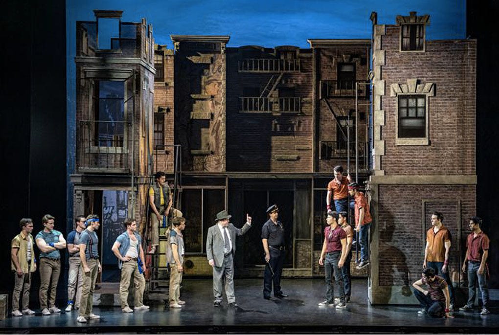 West Side Story, scène de la comédie musicale, Théâtre du Châtelet, Paris, 2023
