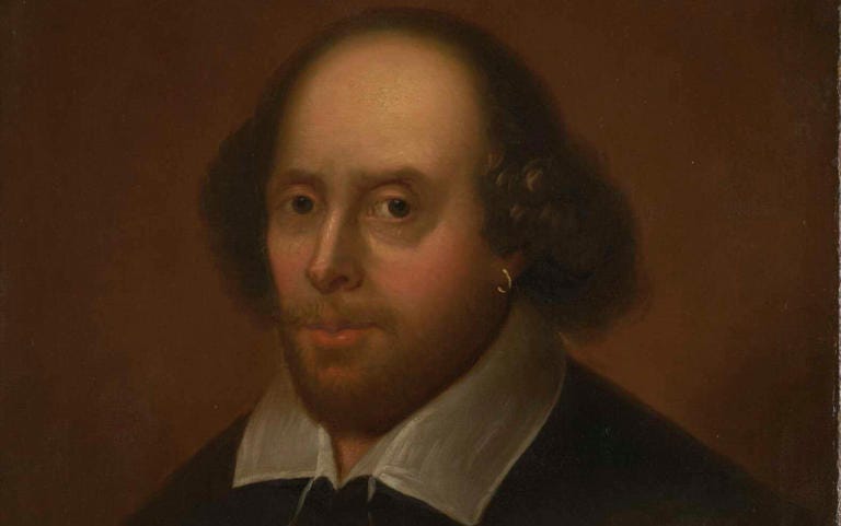 The Shakespeare portrait by Louis Francois Roubiliac has been removed from No 10 - Government Art Collection