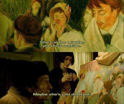 Amelie Poulain & Renoir | Amelie, Film quotes, Indie movies