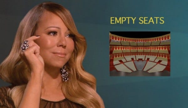 mariah carey sad over nick cannon split and failing performances