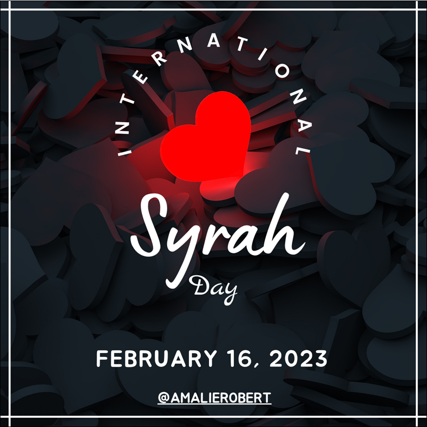 International Syrah Day, February 16, 2023.