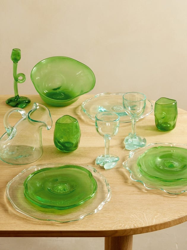 Completedworks - 17-piece Glass Dinner Set - Neutrals - One size