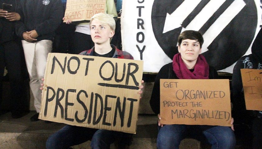 Photo “Anti-Trump Protest” by Elvert Barnes. CC BY-SA 2.0.