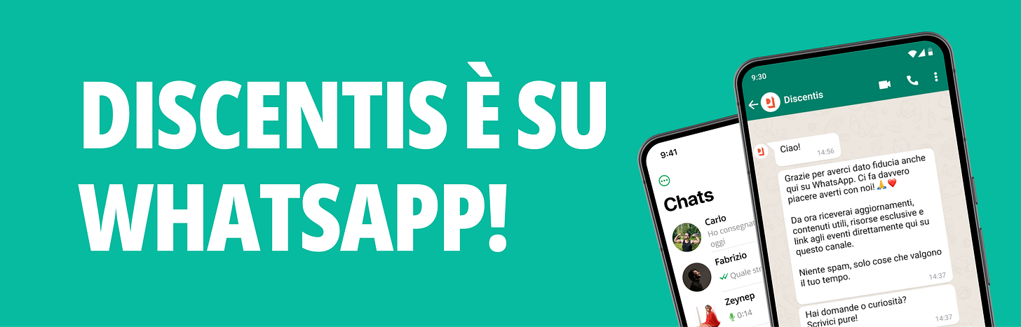 Discentis approda su WhatsApp
